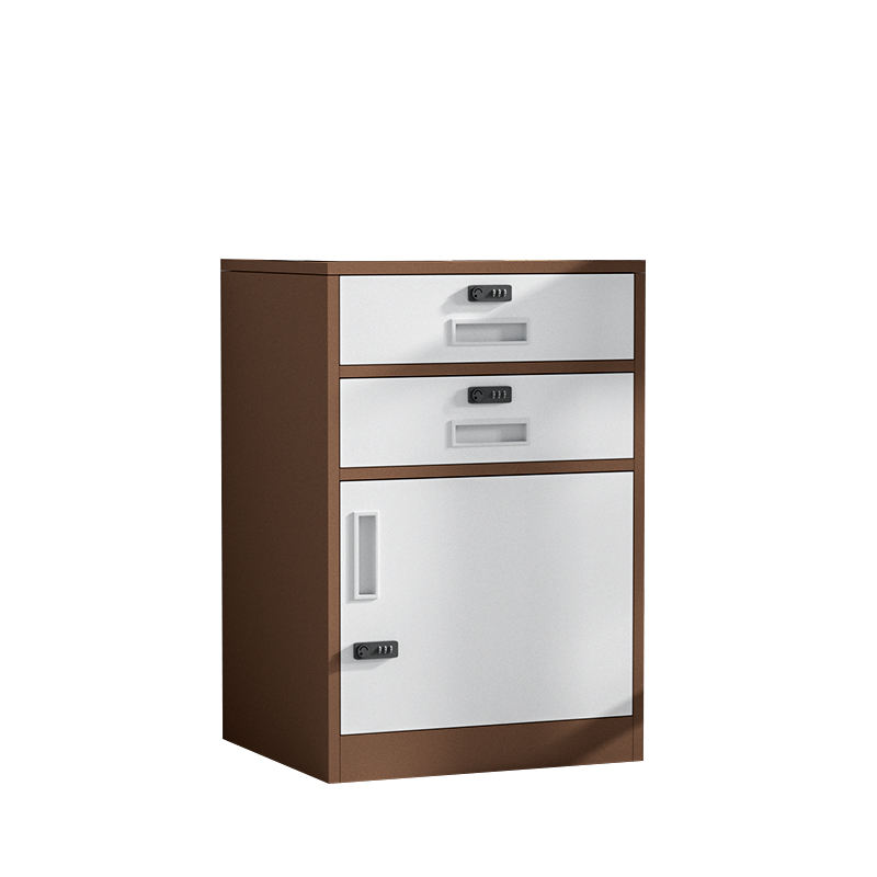 Hot style high-looking drawer-type file cabinet with two drawers and one door password lock file cabinet