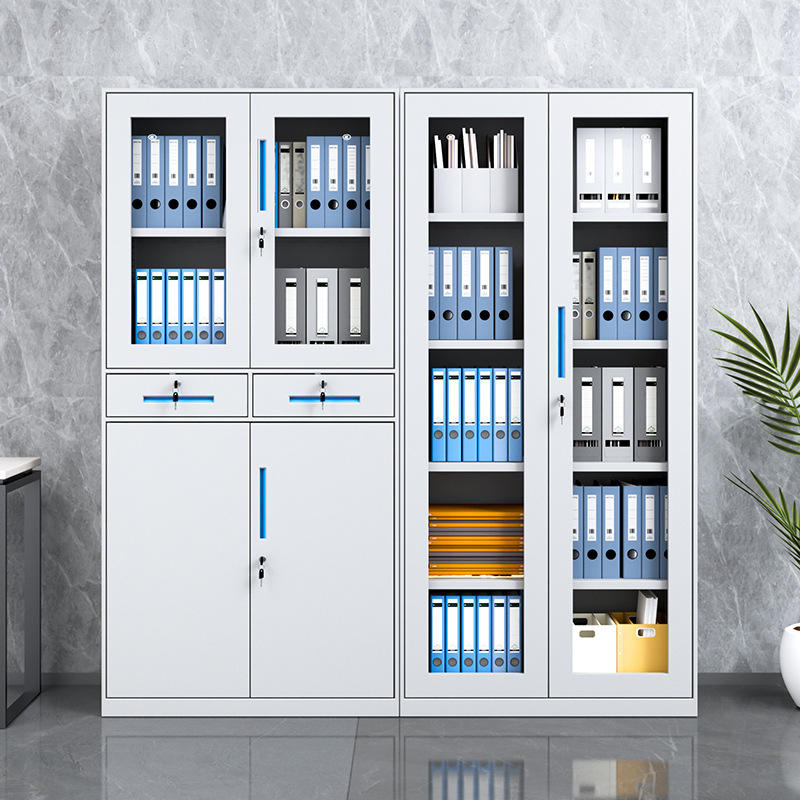 High quality four doors storage cabinet metal filing cabinet with lock