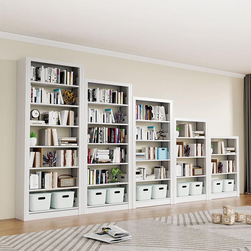 7 layer metal steel bookshelf for home and office, high quality bookshelf for school library, industrial metal frame bookshelf