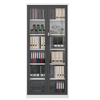 Manufactory 2000*900*400 Glass Door Metal Shelf Steel Storage Book