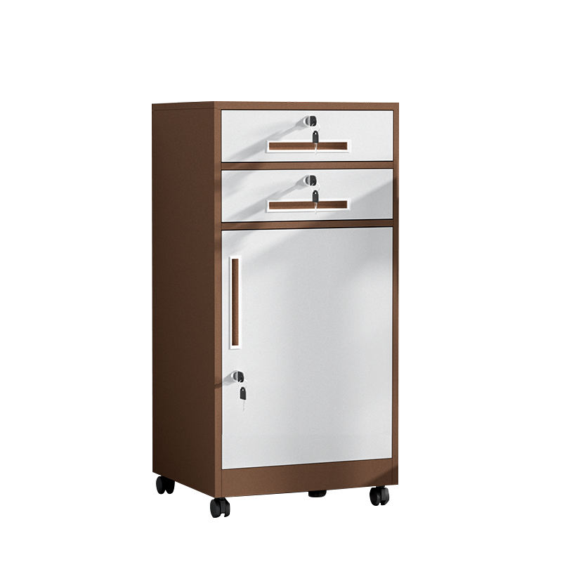Hot Selling 900mm high office file cabinet with legs and wheels 2 drawers and 1door office simple furniture