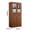 Office Furniture File Cupboard 2 Door Wood Grain Cabinet Steel filing cabinet