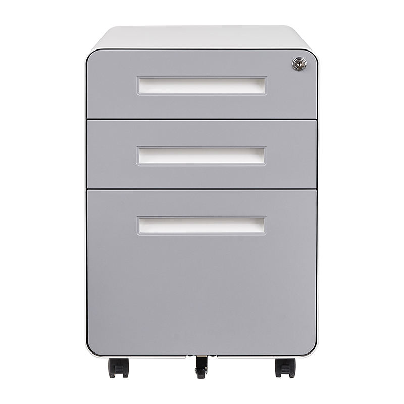 3 Drawer Mobile Pedestal Cabinet Compactor Mobile Filing Cabinet Mobile Pedestal with Cushion