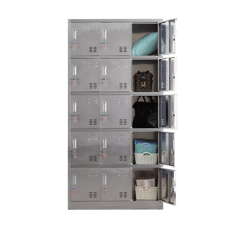 Competitive Price15 door stainless steel locker metal locker With Keys