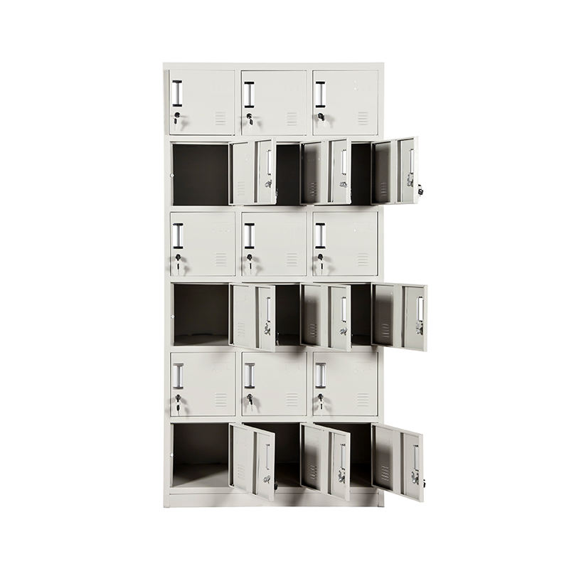 18 Door Steel Storage Locker metal Locker Cabinet changing Room wardrobe cupboards Gym School Staff steel lockers gym