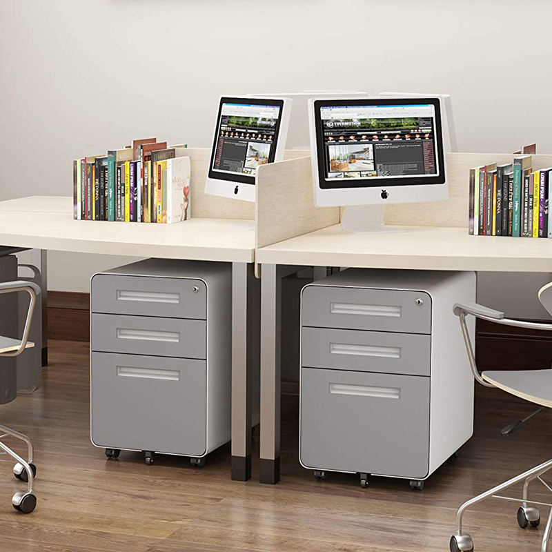 File cabinet small metal drawers movable Cabinet