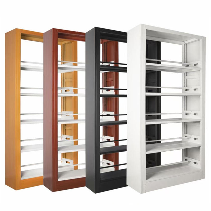Top and Cheap Library Furniture Double Steel Portable Library Bookcase Metal Book shelf Bookshelves