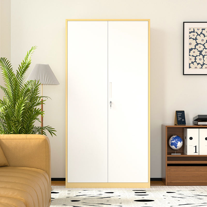 Office Steel 2 Doors Filing Cabinet Wood Like File Cabinet Metal Storage Cupboard