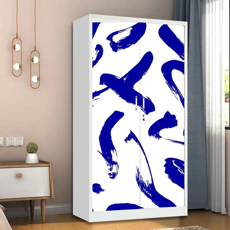 Cheap Storage cabinet Wardrobe Bedroom furniture clothes cabinet Clothing Wardrobe Closet Dressing Room Swing door wardrobe