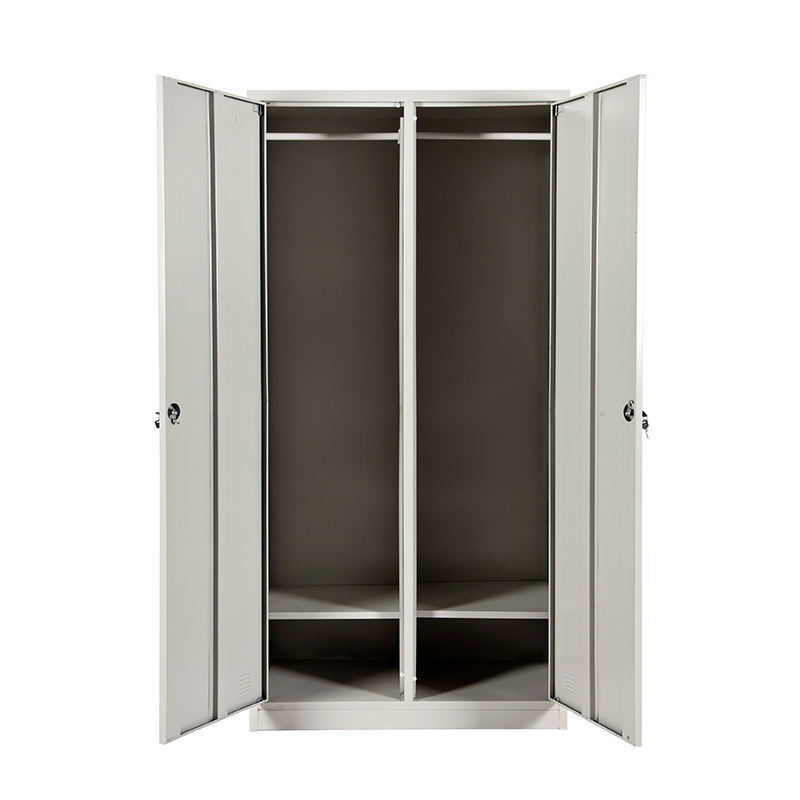 2 door steel locker steel storage wardrobe locker for office and workshop