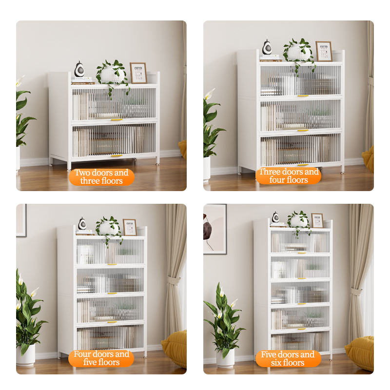 Drawer Storage Cabinet dust proof storage cupboards high visibility open storage kitchen shelf cabinet