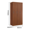 Hot sale 2 doors steel storage locker cabinet Factory printing reinforced transfer Wood Grain wardrobe