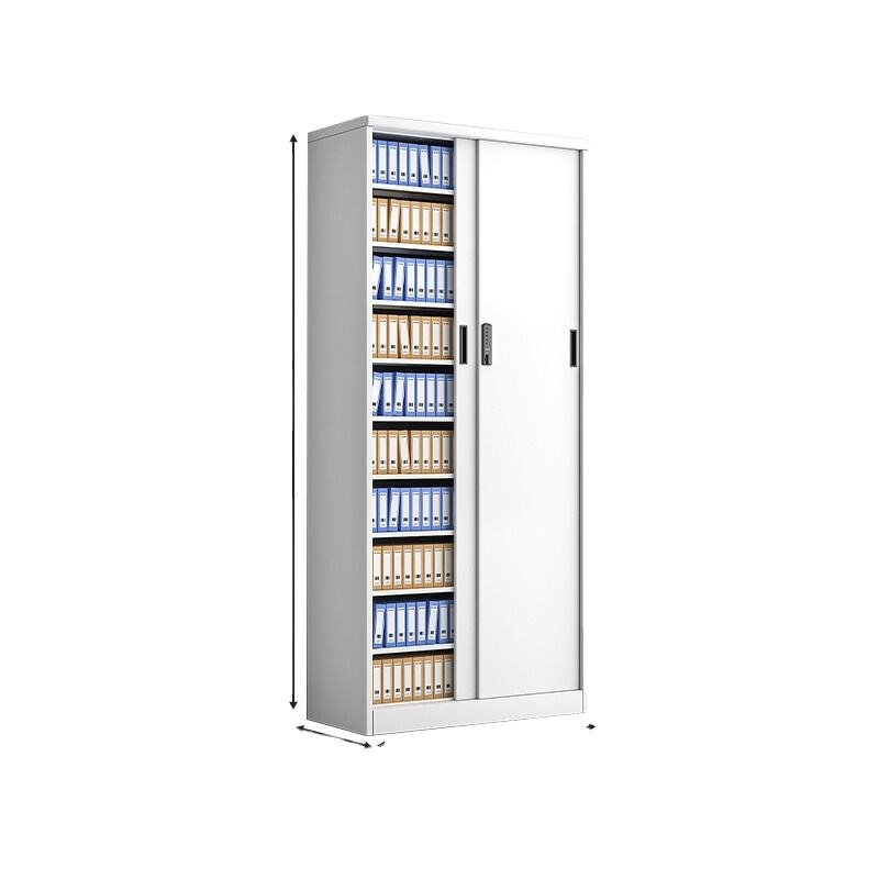 Factory directly two doors filing storage cupboard sliding door book documents cabinet