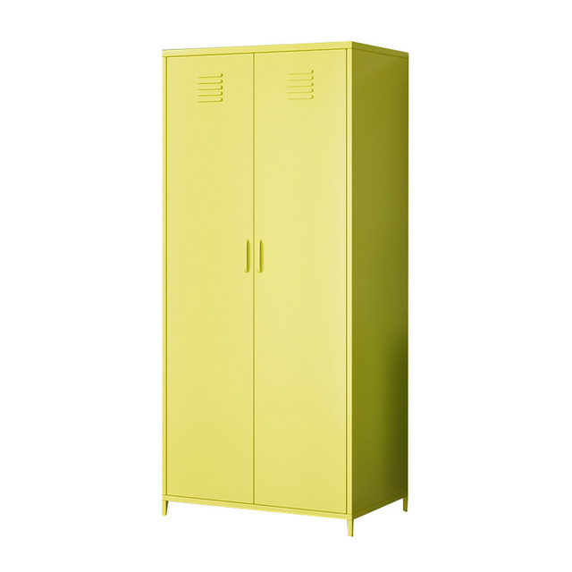 Elegant and elegant double-door spray-painted cupboard vertical cupboard with legs and tall legs