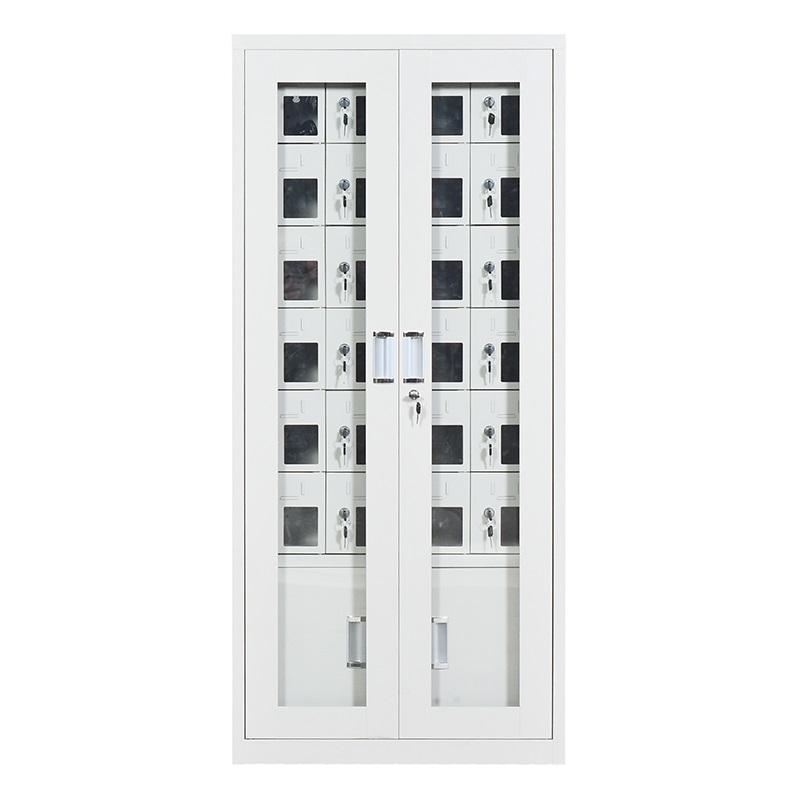 30 Doors Steel Electronic Smart Card Mobile Phone charging cabinet station public Cell Charge Lockers