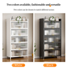 High quality, favorable price three doors and four floors metal bookshelf suitable for office and school living rooms.