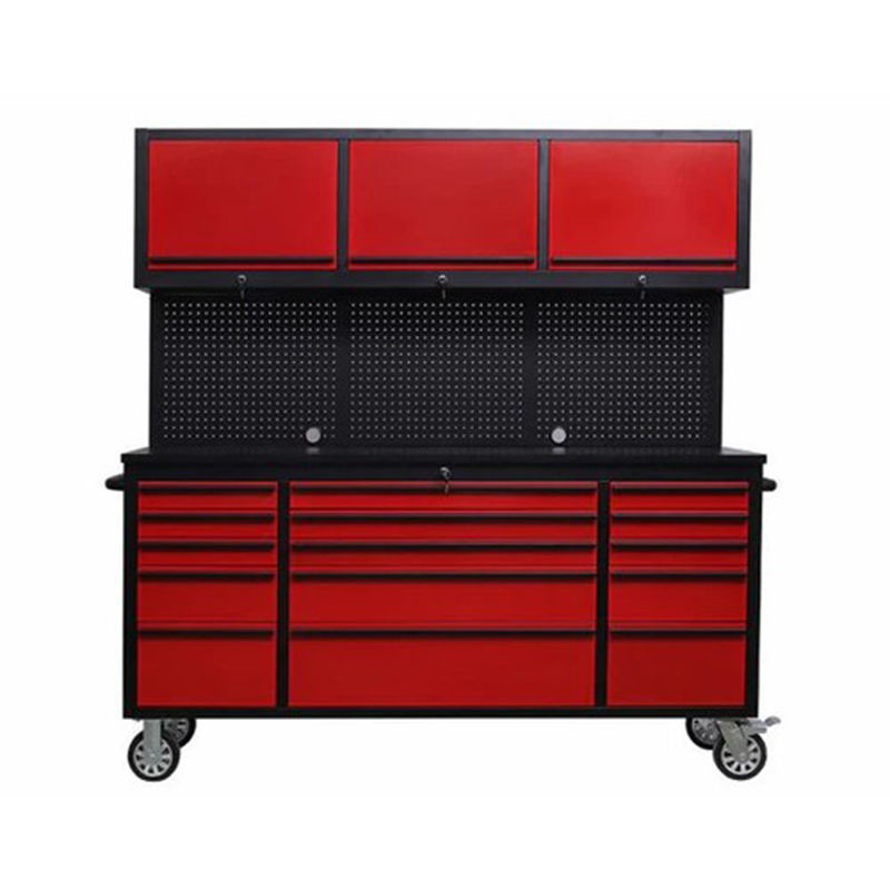 New 72 inch 18 Drawers Combination Tool Cabinet, Warehouse Large Steel Garage Tool Chest Replacement Parts Box Cabinet