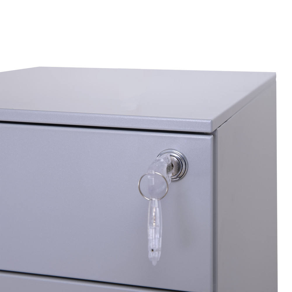 Knock-down structure office metal 3 drawer file cabinet storage 3 drawers mobile pedestal steel