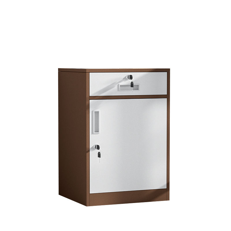 Factory direct high-looking multiple colors office cabinet with one drawer for office and school