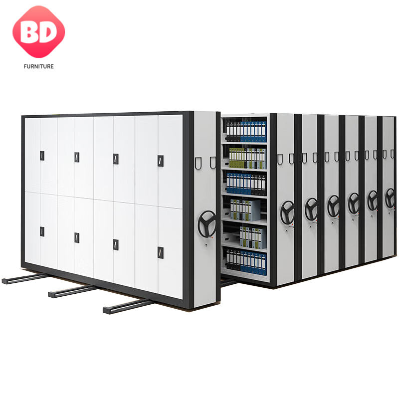 Mobile Shelving Metal Filing Movable Compact Steel Archives Mobile Shelving System