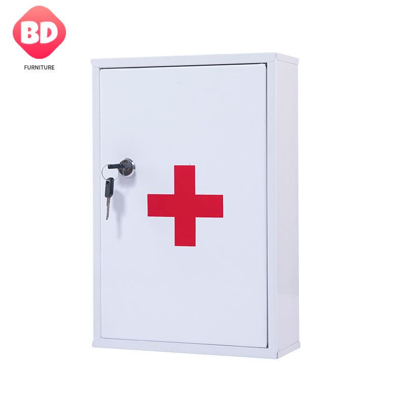Wholesale medical kit medicine steel metal first aid container cabinet box mini hospital specialized medicine box