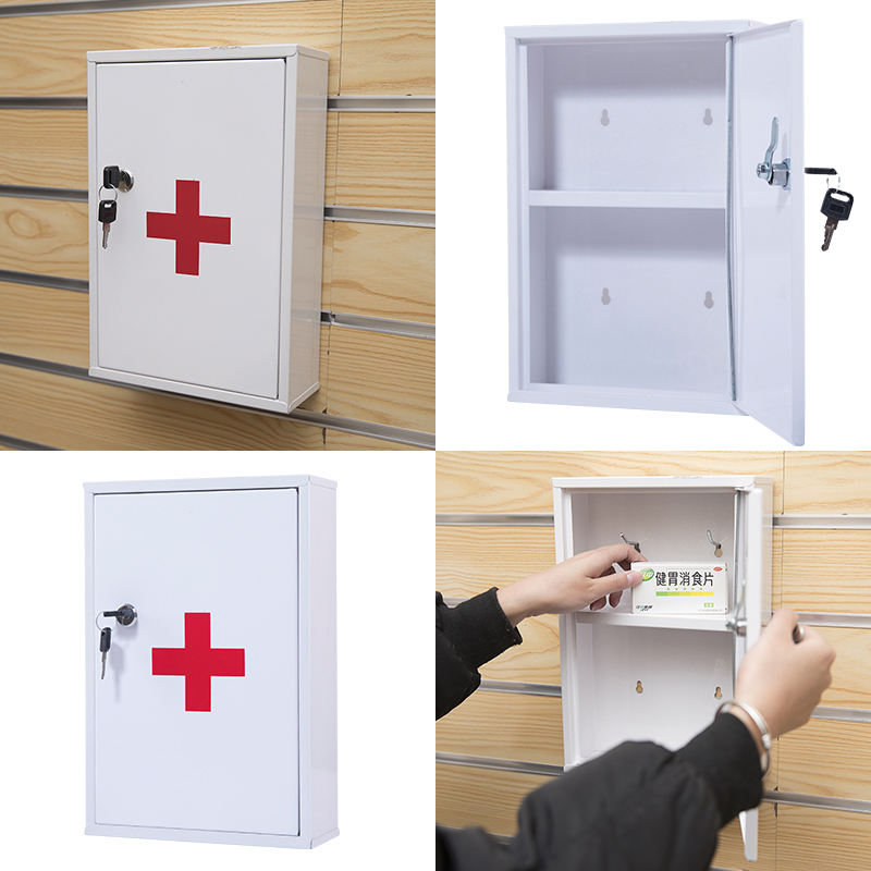 Wholesale medical kit medicine steel metal first aid container cabinet box mini hospital specialized medicine box