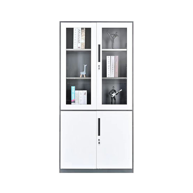 Cheap Steel File Cabinet Glass Door Laboratory Cabinet archivador Big Steel Cupboard