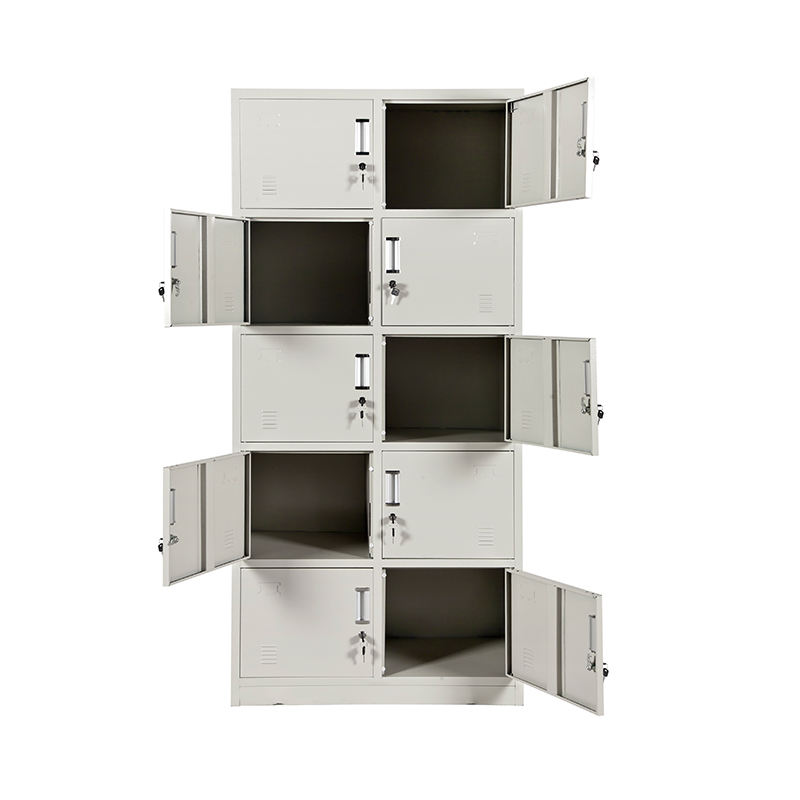 Top Sale 10 door Steel Locker Cabinet metal cupboard shoe lockers lockers gym