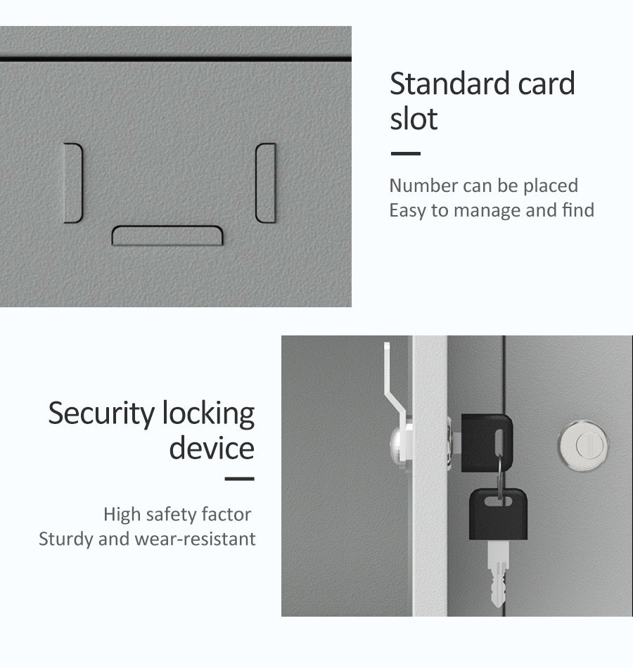6 Doors Metal Multi-Purpose Phone Lockers Storage Cellphone Charging Locker for Public Places