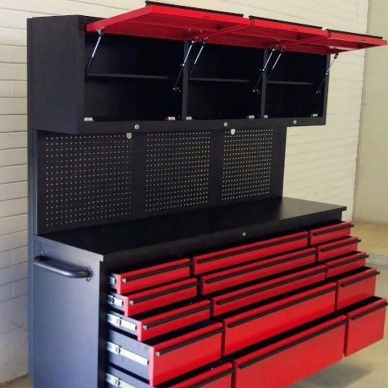 New 72 inch 18 Drawers Combination Tool Cabinet, Warehouse Large Steel Garage Tool Chest Replacement Parts Box Cabinet