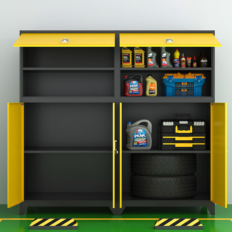Factory Supplier Wholesale Multi-purpose Knock Down Metal Storage Cabinet Heavy Duty Garage Cabinet Tool Organizer Cabinet