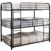 Three layers bunk bed triple for adults metal frame Steel bunk bed
