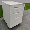 Knocked down mobile pedestal filing cabinet wheels under desk Mobile filing cabinets