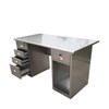 Commercial stainless steel operational work table with 5 drawers, antibacterial stainless steel work table for lab and workshop