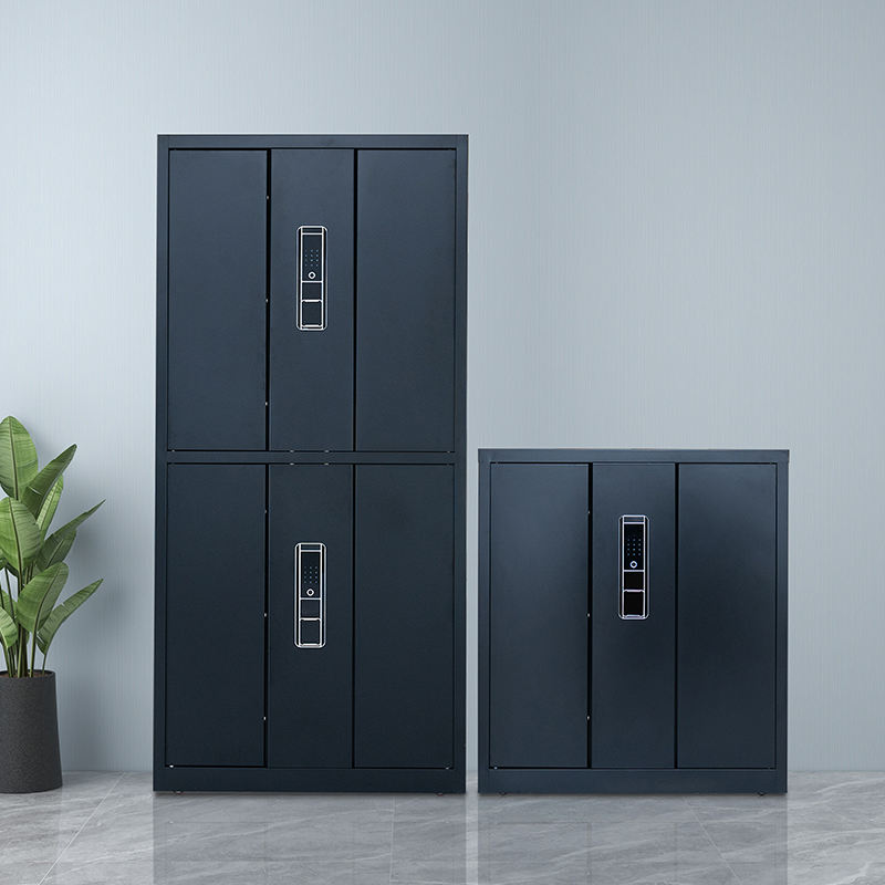 Full-body security file cabinet, two-color optional, with password lock