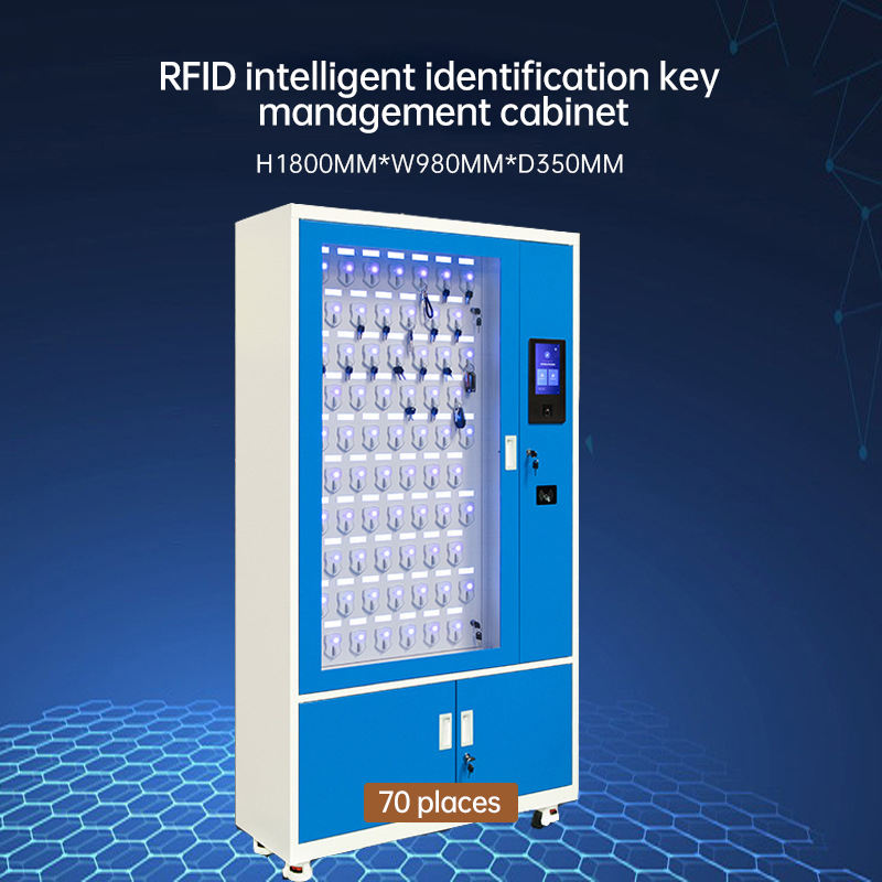 Fingerprint swipe face recognition vehicle key storage management cabinet unit wall hanging RFID networked smart