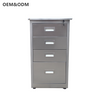 Modern stainless steel office cabinet with 4 drawers, high quality underdesk steel cabinet, non-slip metal steel cupboard