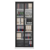 Manufactory 2000*800*400 Slide Glass Door Lockable Metal Shelf Steel Storage Book