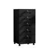 High-looking under-desk cabinet, multi-color file storage cabinet, five-drawer file cabinet with wheels