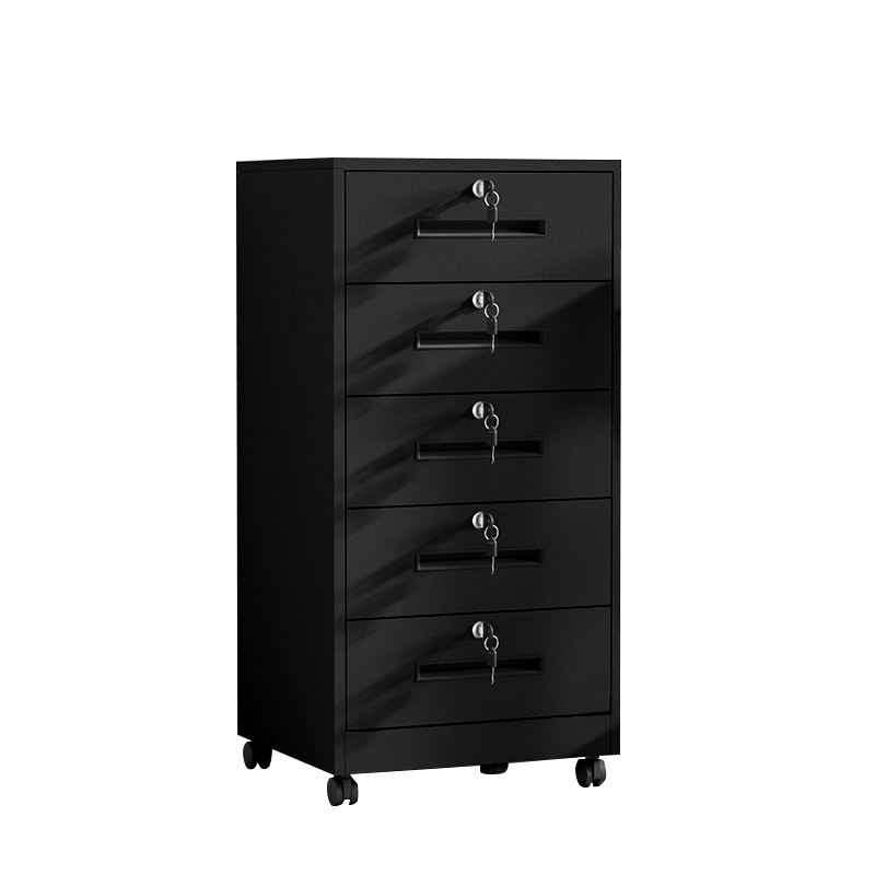 High-looking under-desk cabinet, multi-color file storage cabinet, five-drawer file cabinet with wheels