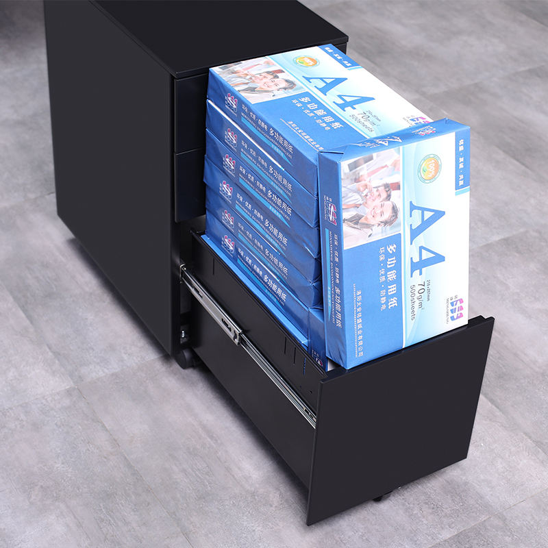 3 Movable Drawers Cabinet Mobile Filing Cupboard With Drawers Steel Movable Filing Drawer Cabinet