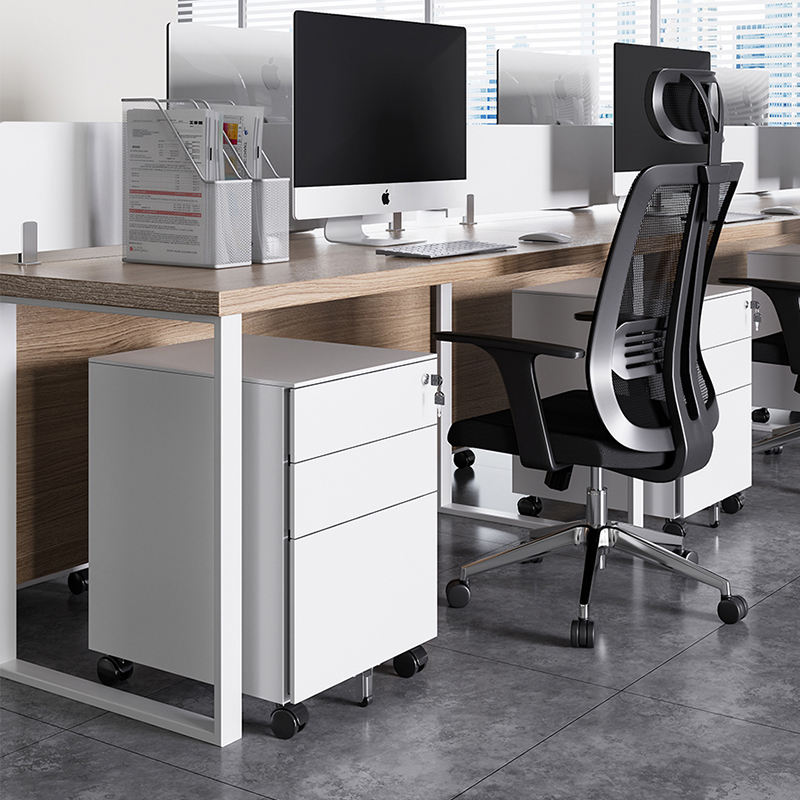 Wholesale 3 Drawer File Cabinet metal Cabinet moving storage with Lock Pedestal Mobile Cabinet