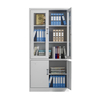 2 door filing cabinet cupboard with glass, commercial metal cabinet for office