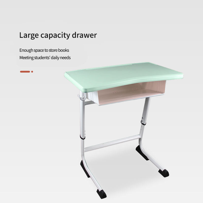 Primary middle school classroom furniture single chair with writing desk,metal plastic school desk and chair,student shelf desk