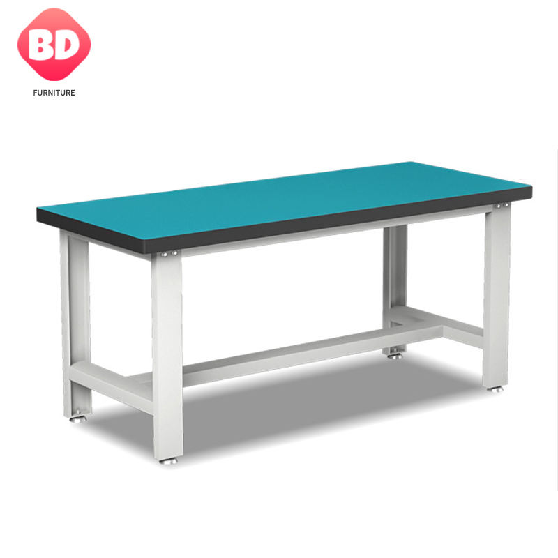 Industrial workbench table for workshop, heavy duty metal ESD workbench, metal tool workbench with drawers