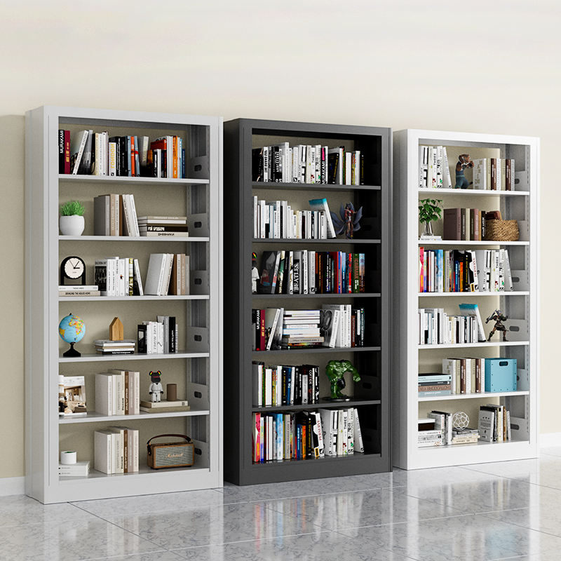 7 layer metal steel bookshelf for home and office, high quality bookshelf for school library, industrial metal frame bookshelf