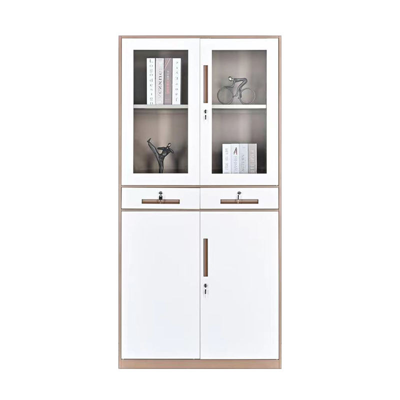4 door office steel filing storage cabinet with 2 drawer, filing steel storage cupboard