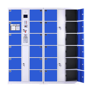 Electronic 24 Metal Lockers Bag Lock Cabinet Smart Electronic Locker For School Supermarket Gym