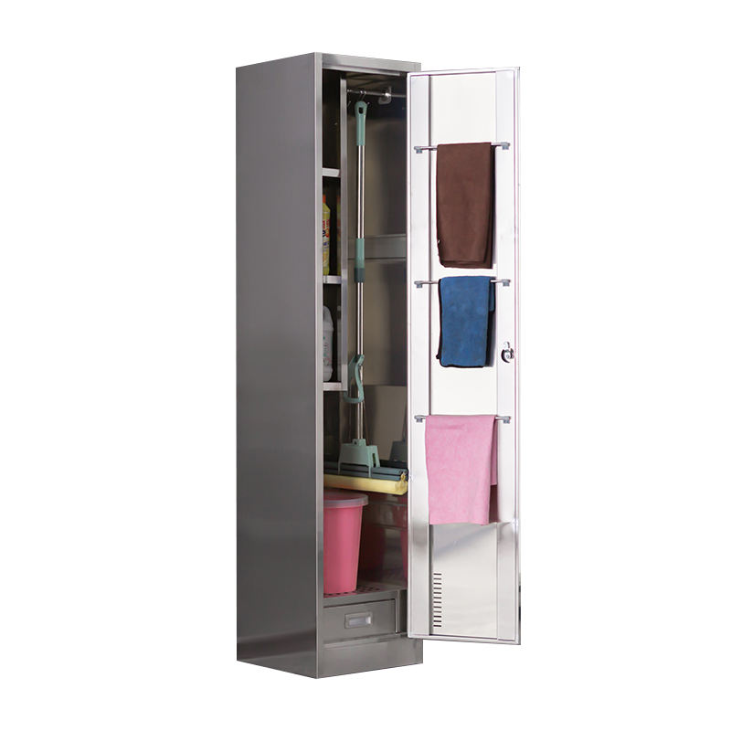 stainless steel cleaning storage cabinet for office and workshop