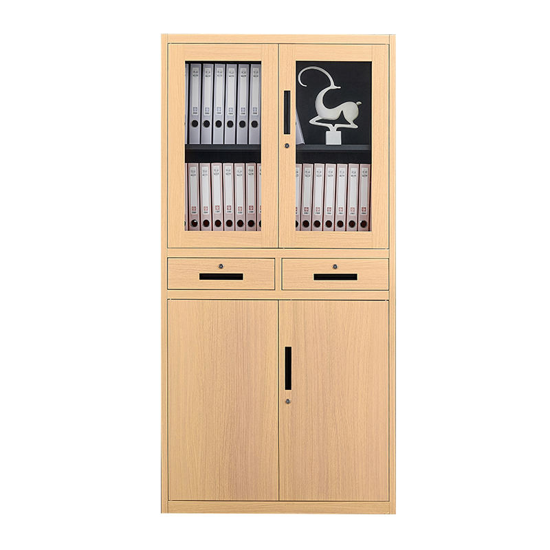 Wood like file cabinet Storage Cabinet office school GYM metal Wood Grain File Cabinet